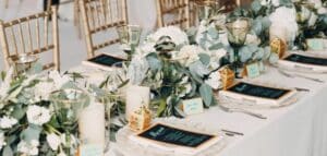bougies personnalisées déco table mariage